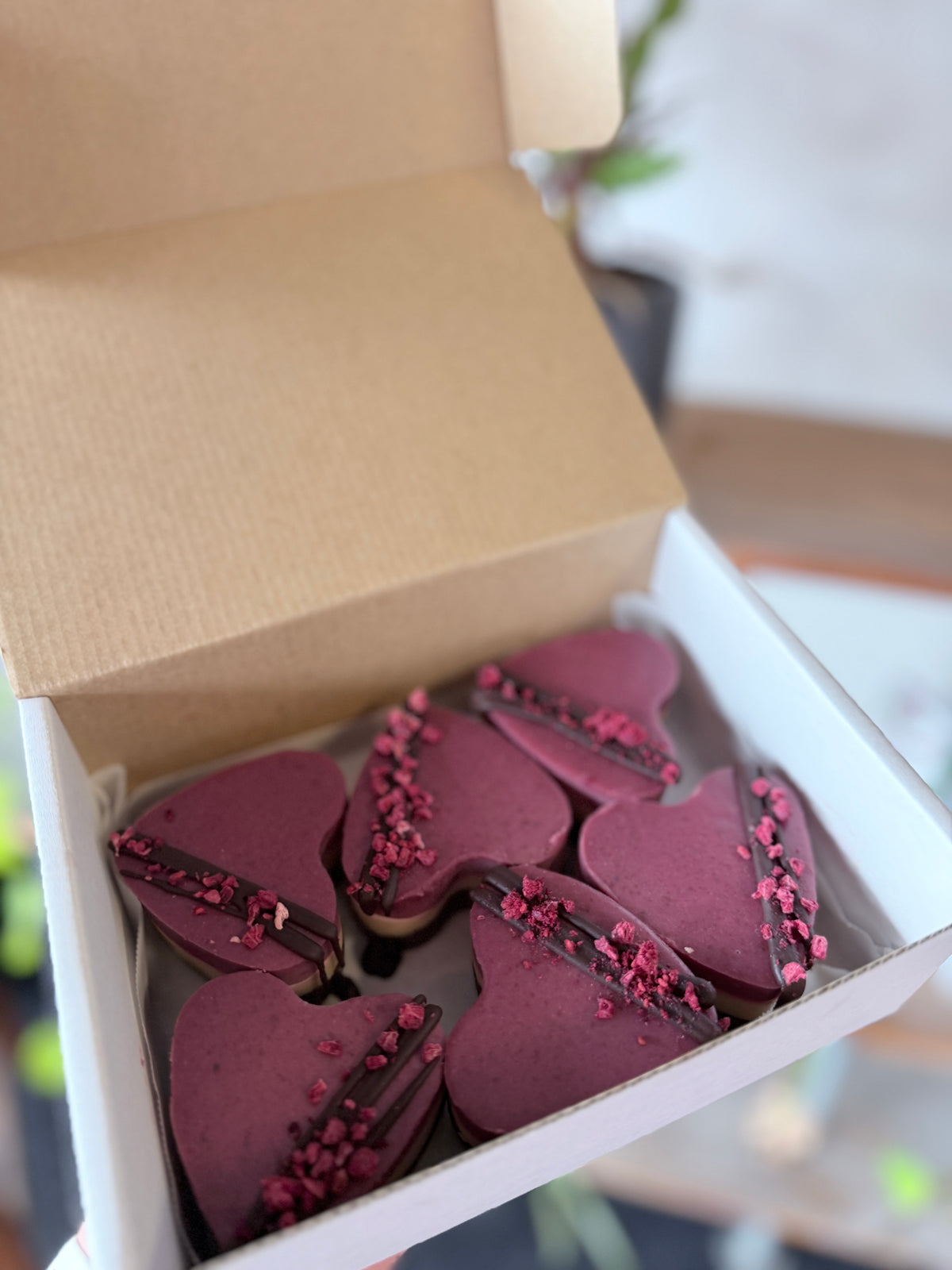 Strawberry Vanilla Heart Cakes