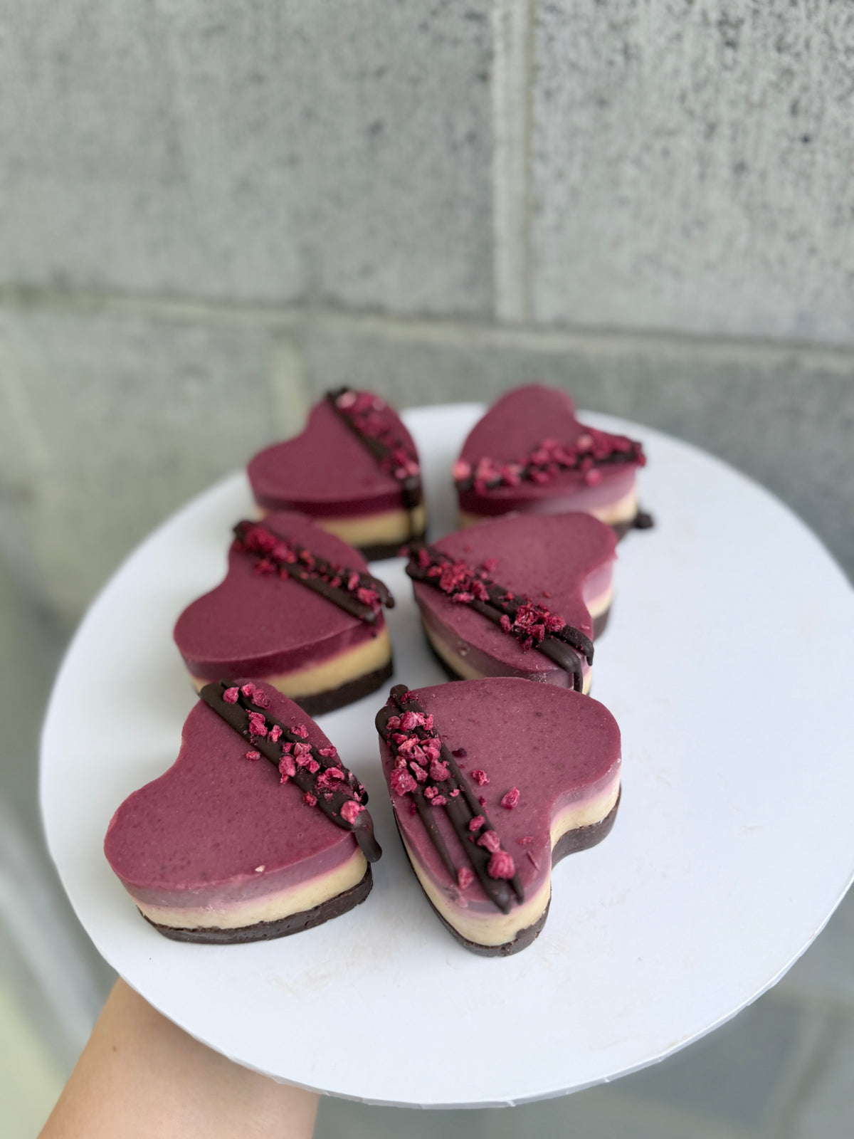 Strawberry Vanilla Heart Cakes